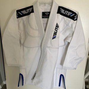 Elite Sports BJJ Brazilian Jiu Jitsu Gi White C3 Jacket Coat